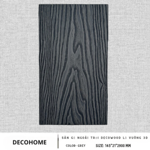 SÀN GỖ NGOÀI TRỜI DECOWOOD LỖ VUÔNG 3D-3