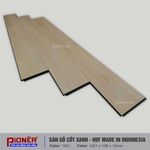 Sàn gỗ cốt xanh Pioner mã màu 1201-2