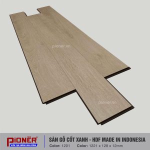 Sàn gỗ cốt xanh Pioner mã màu 1201