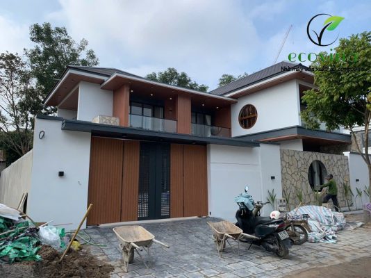 Công trình thực tế mái hiên đã hoàn thiện