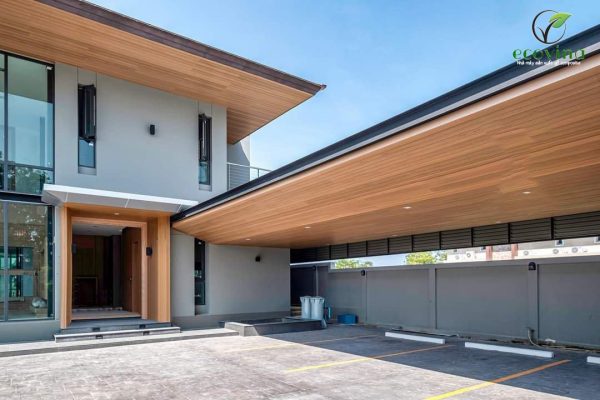 công trình ốp composite hoàn thiện