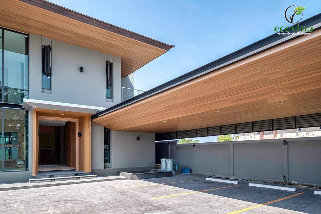 công trình ốp composite hoàn thiện