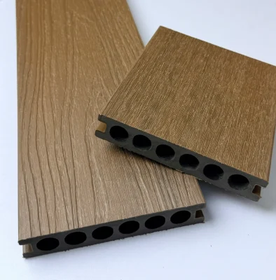 Sàn gỗ ngoài trời 2 lớp Ecovina màu Walnut thượng lưu